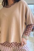 Bobby Mesh Layering Top Dopamine Dot Mocha Blush /5